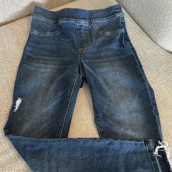 Like New SPANX Distressed Denim Leggings Size S/P - Picture 3 of 7